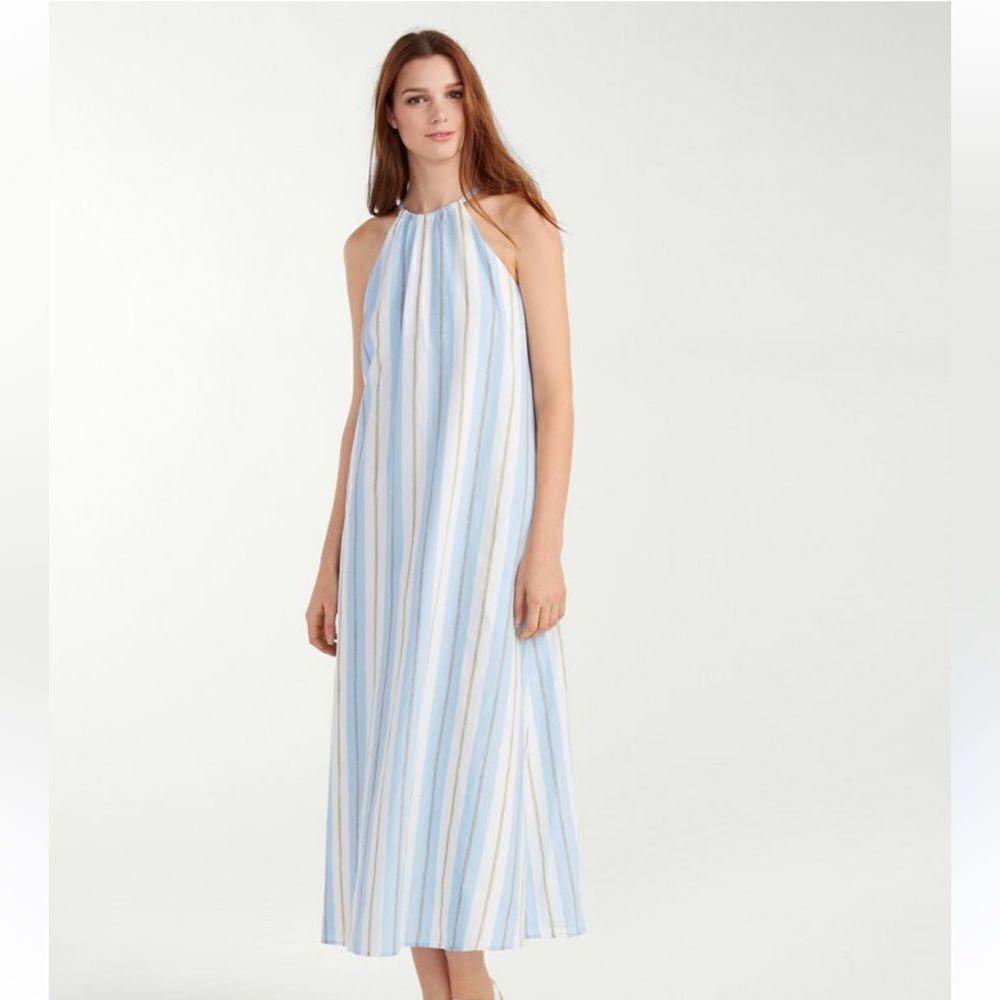 Tommy Bahama Chappel Striped Halter Maxi Dress
